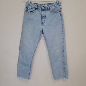 Levi's Premium Wedgie Straight Jeans Blue Size 29